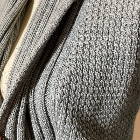 Attention Gray Knit Long Sleeve Cardigan Size Small - Picture 4 of 7